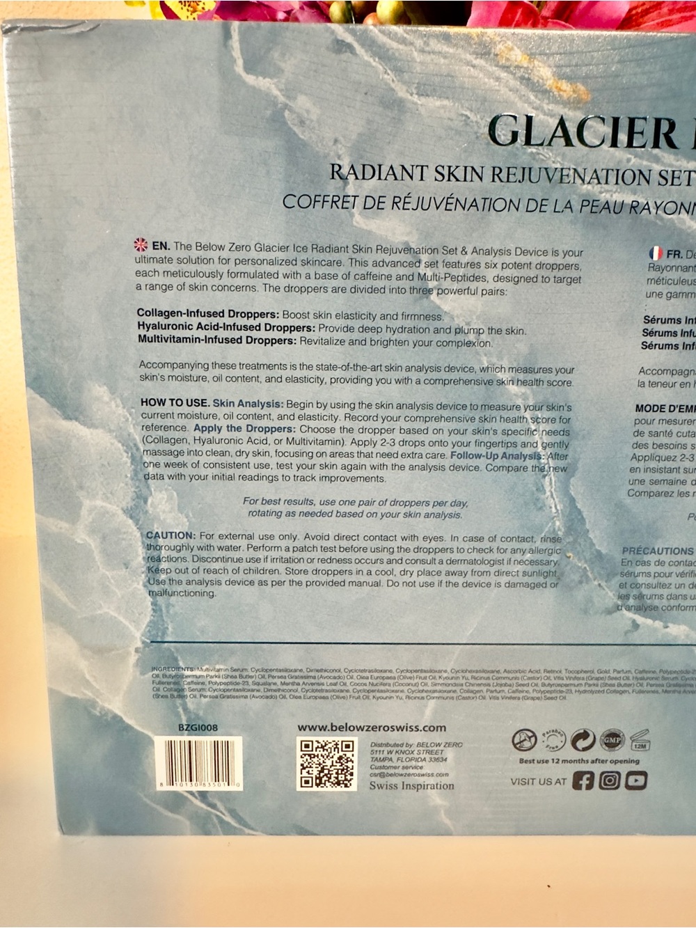 Below Zero Glacier Radiant Skin Rejuvenation Set & Skin Analysis Device - Picture 5 of 9